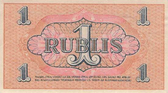 Lettland pr1 1 Rubli 1920